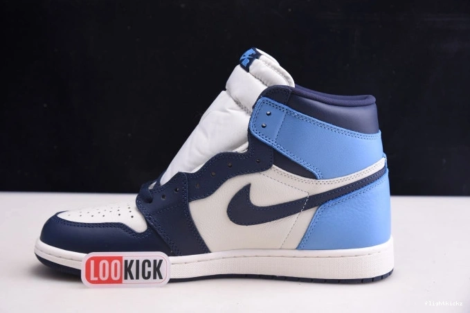 High Retro Obsidian Air Jordan 1 OG 555088-140 0812